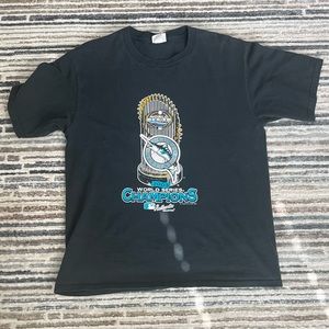 Black Florida Marlins Vintage T Shirt